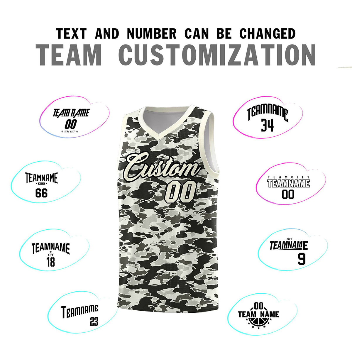 Custom Personalized Camo Kits Sports Uniform Basketball Jersey|KXKSHOP