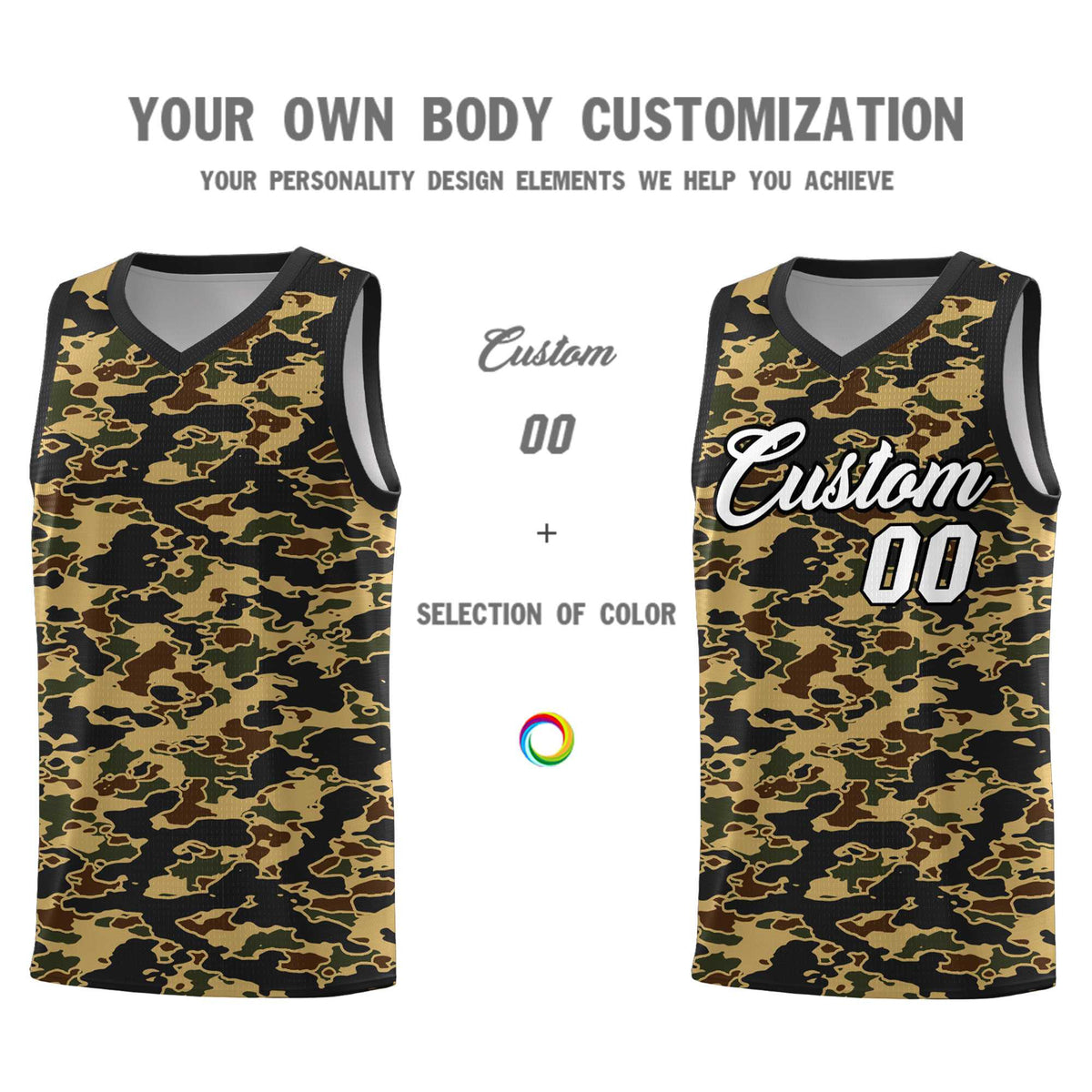 Custom Personalized Camo Kits Sports Uniform Basketball Jersey|KXKSHOP