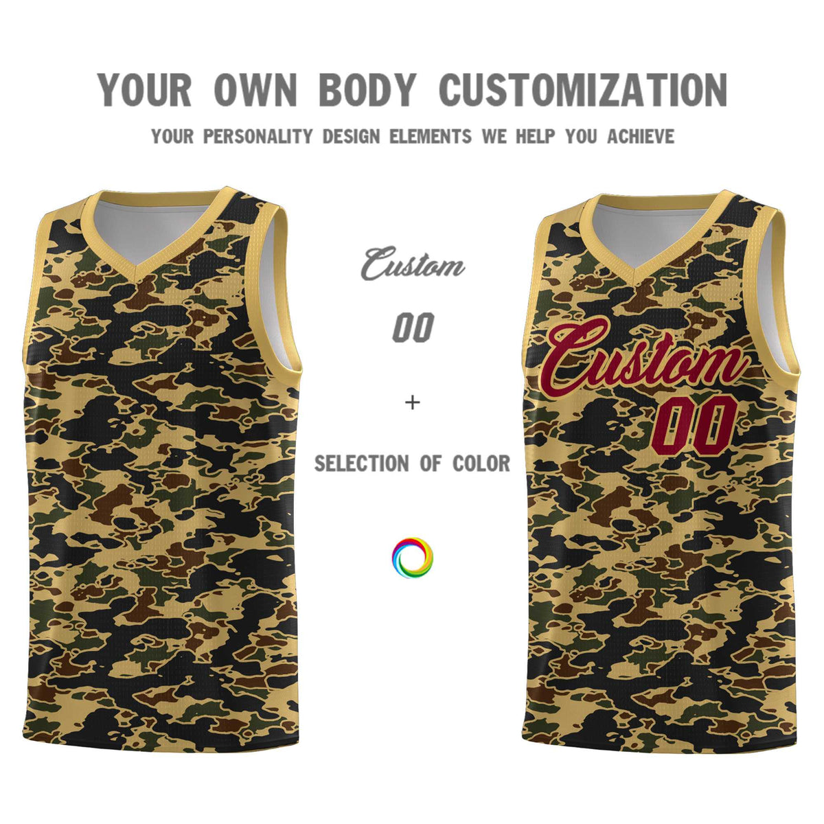 Custom Personalized Camo Kits Sports Uniform Basketball Jersey|KXKSHOP