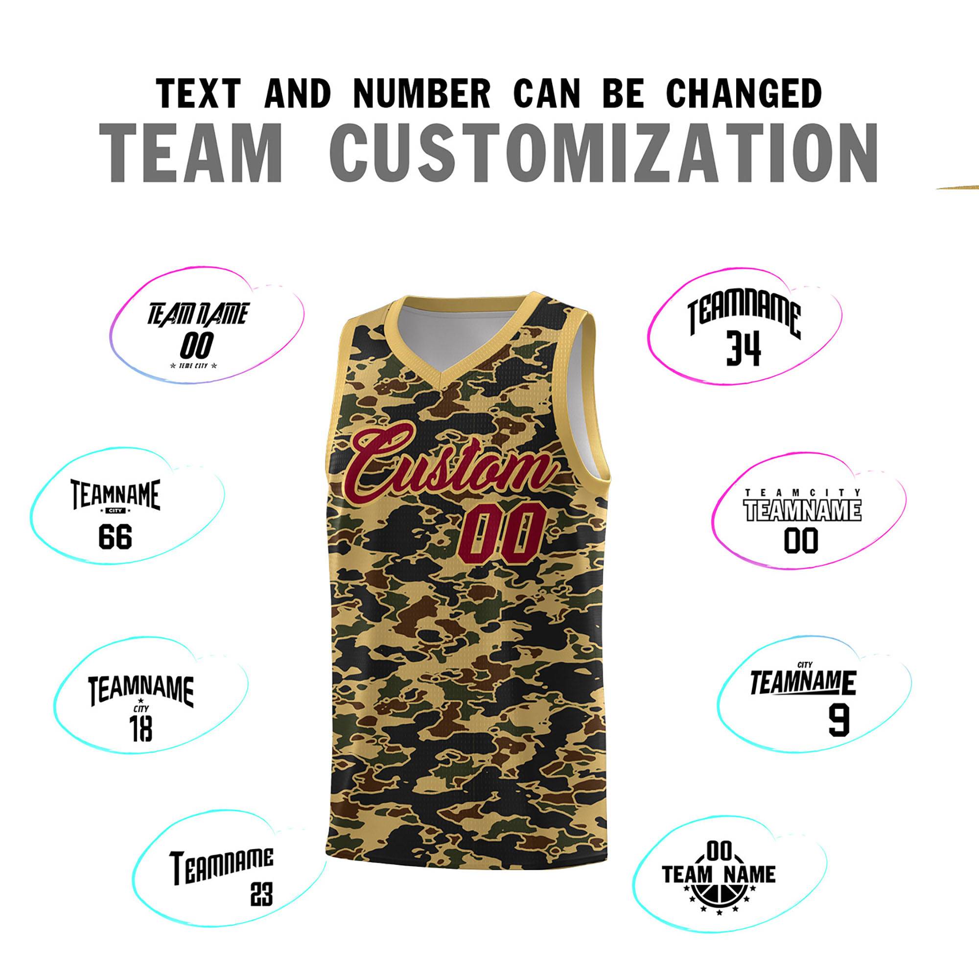 Custom Personalized Camo Kits Sports Uniform Basketball Jersey|KXKSHOP