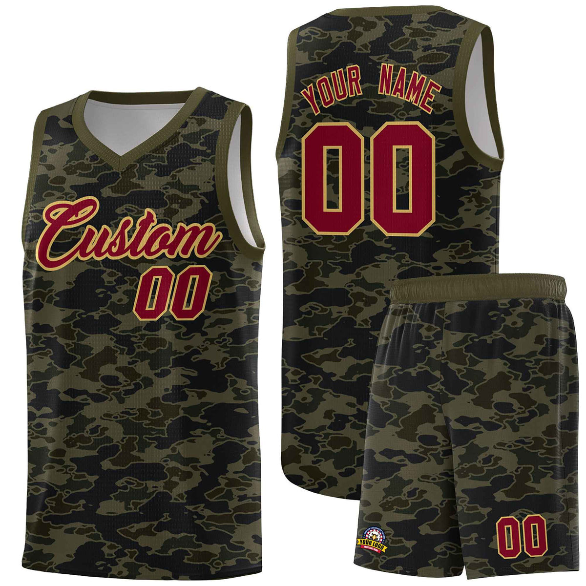 Custom Personalized Camo Kits Sports Uniform Basketball Jersey|KXKSHOP