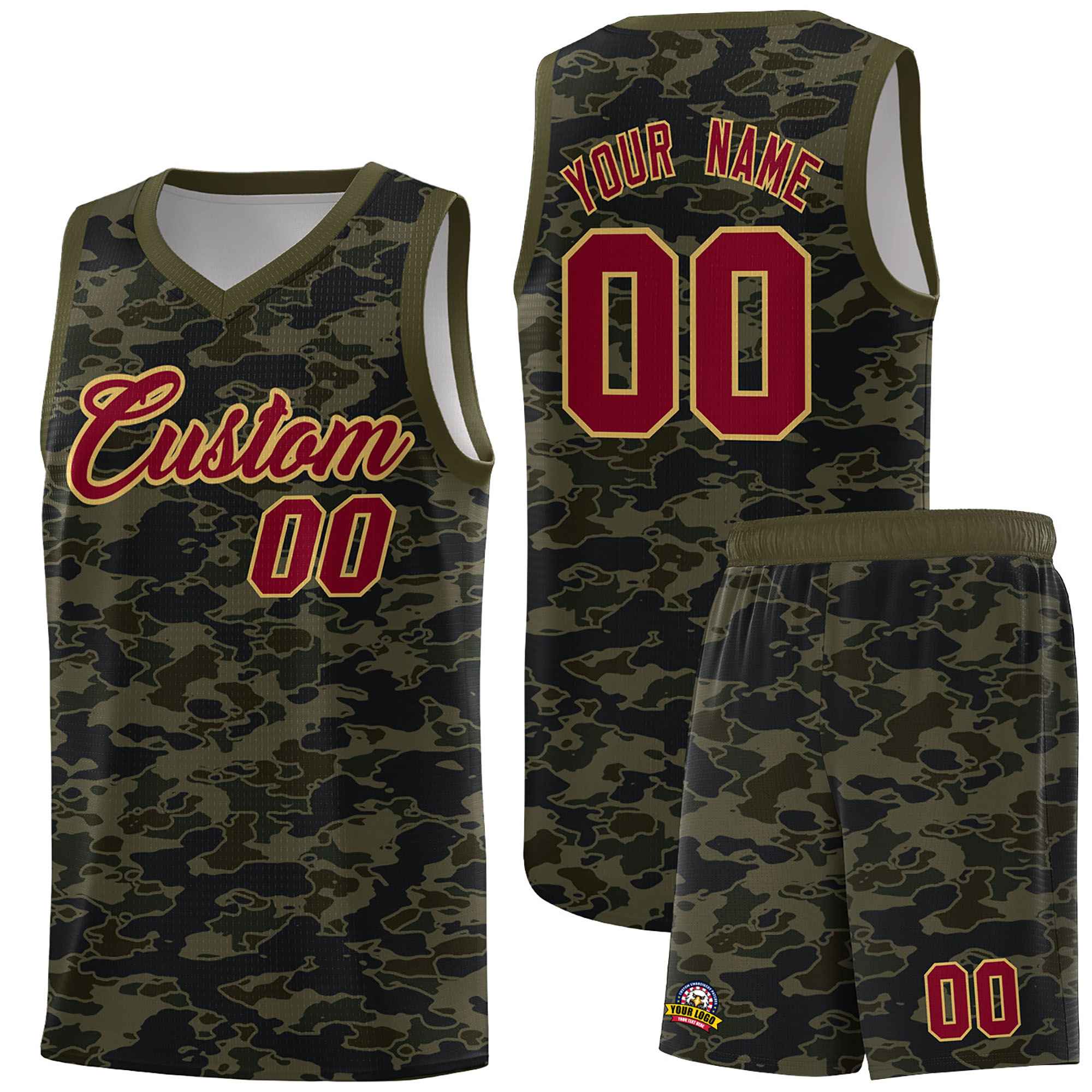 Custom Personalized Camo Kits Sports Uniform Basketball Jersey|KXKSHOP