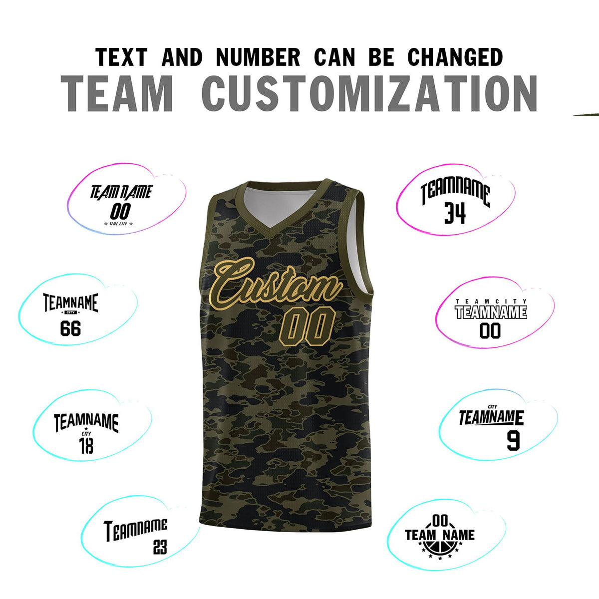 Custom Personalized Camo Kits Sports Uniform Basketball Jersey|KXKSHOP