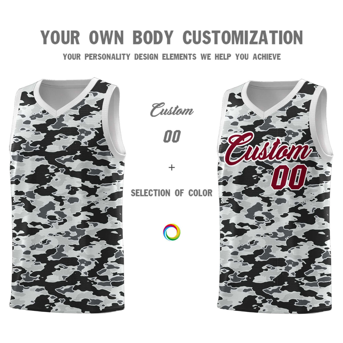 Custom Personalized Camo Kits Sports Uniform Basketball Jersey|KXKSHOP
