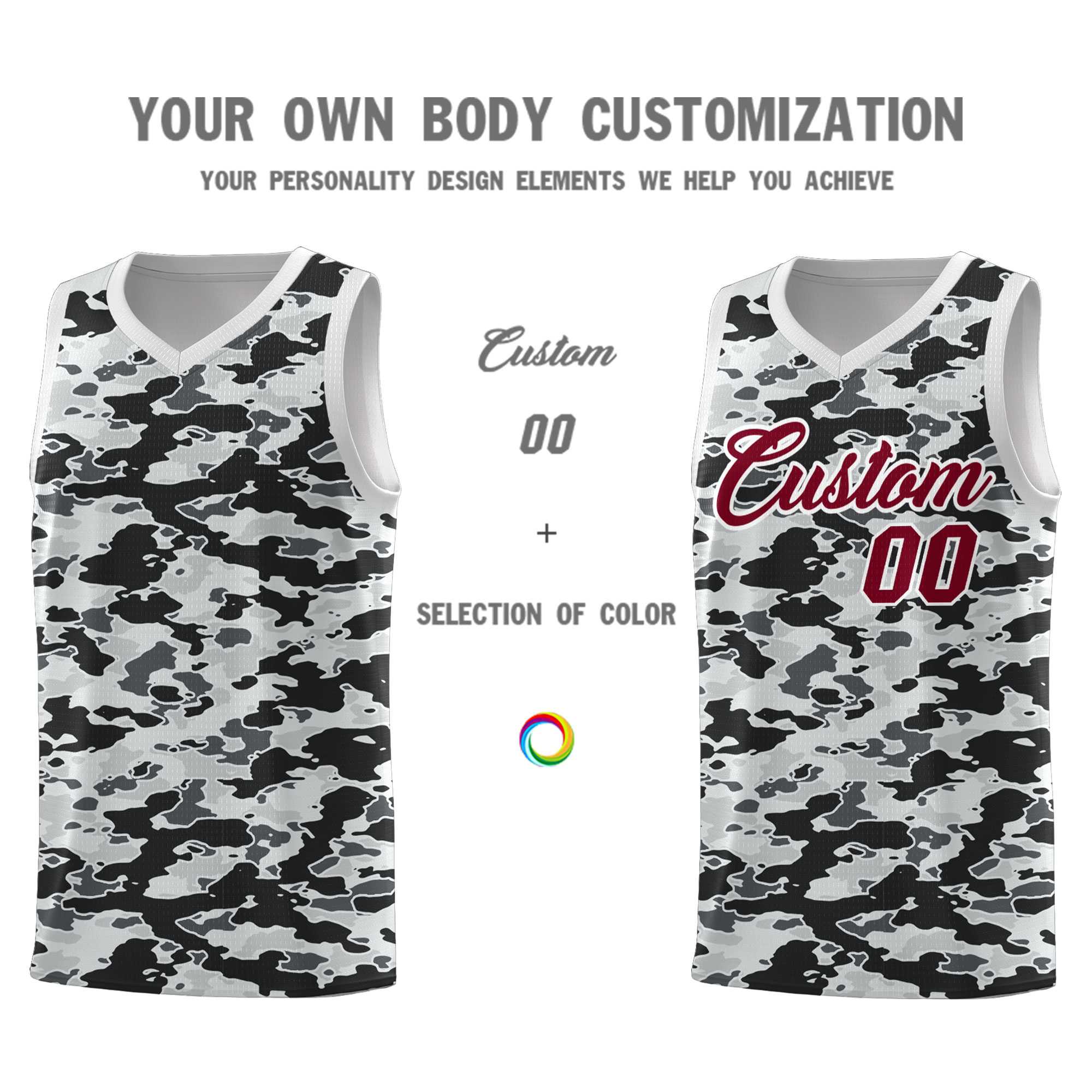 Custom Personalized Camo Kits Sports Uniform Basketball Jersey|KXKSHOP