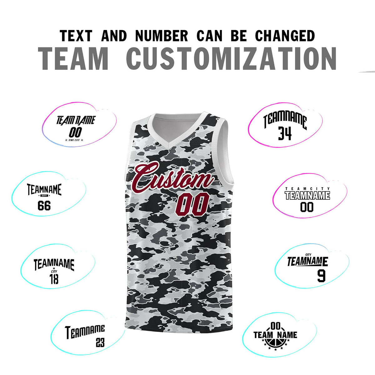 Custom Personalized Camo Kits Sports Uniform Basketball Jersey|KXKSHOP