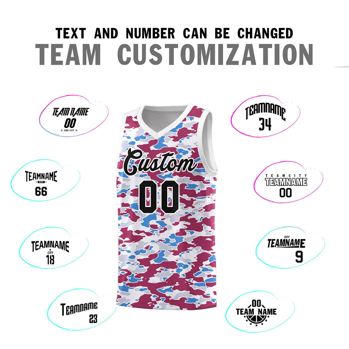 Custom Personalized Camo Kits Sports Uniform Basketball Jersey|KXKSHOP