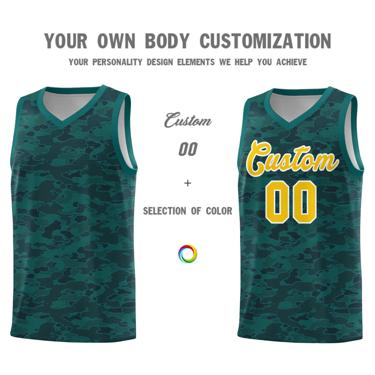 Custom Personalized Camo Kits Sports Uniform Basketball Jersey|KXKSHOP