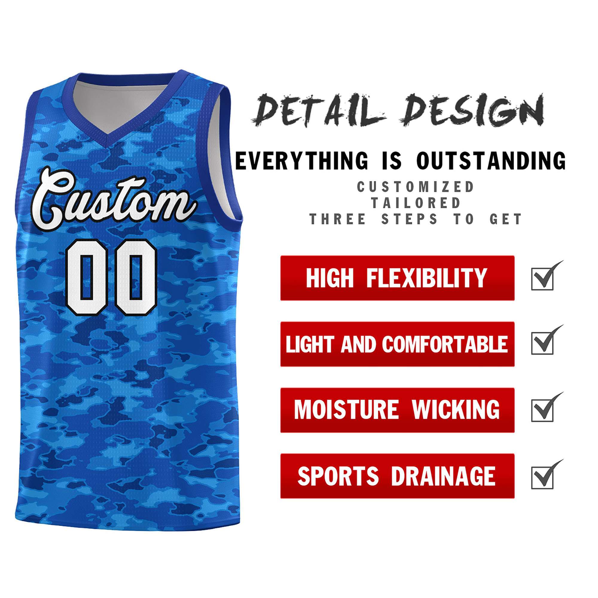 Custom Personalized Camo Kits Sports Uniform Basketball Jersey|KXKSHOP