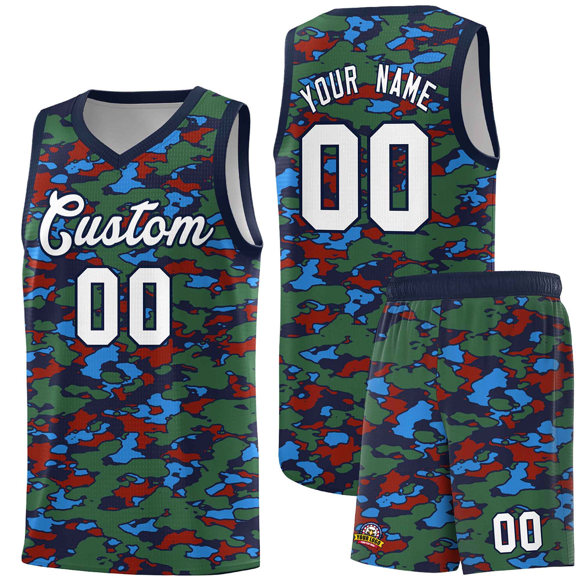 Custom Personalized Camo Kits Sports Uniform Basketball Jersey|KXKSHOP