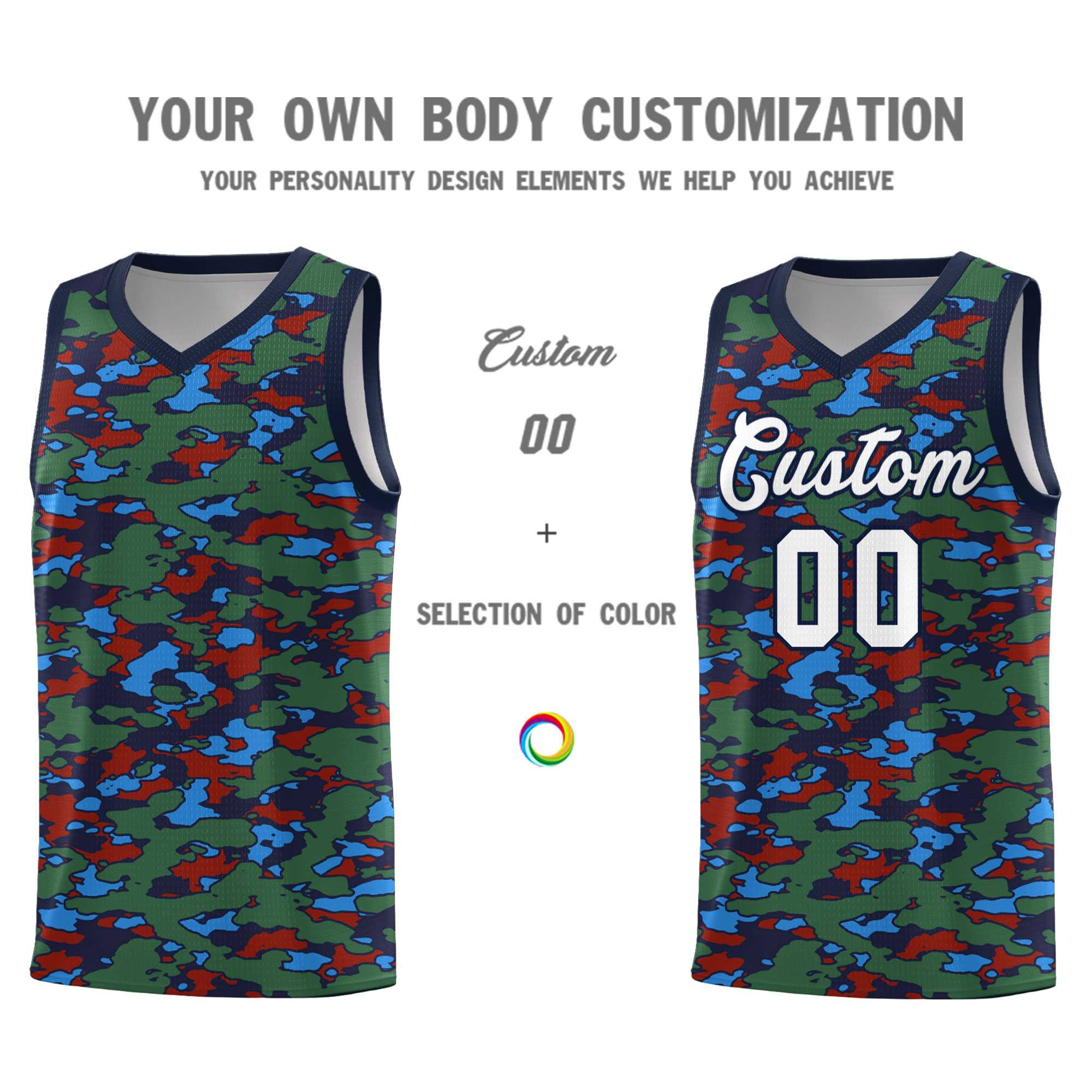 Custom Personalized Camo Kits Sports Uniform Basketball Jersey|KXKSHOP