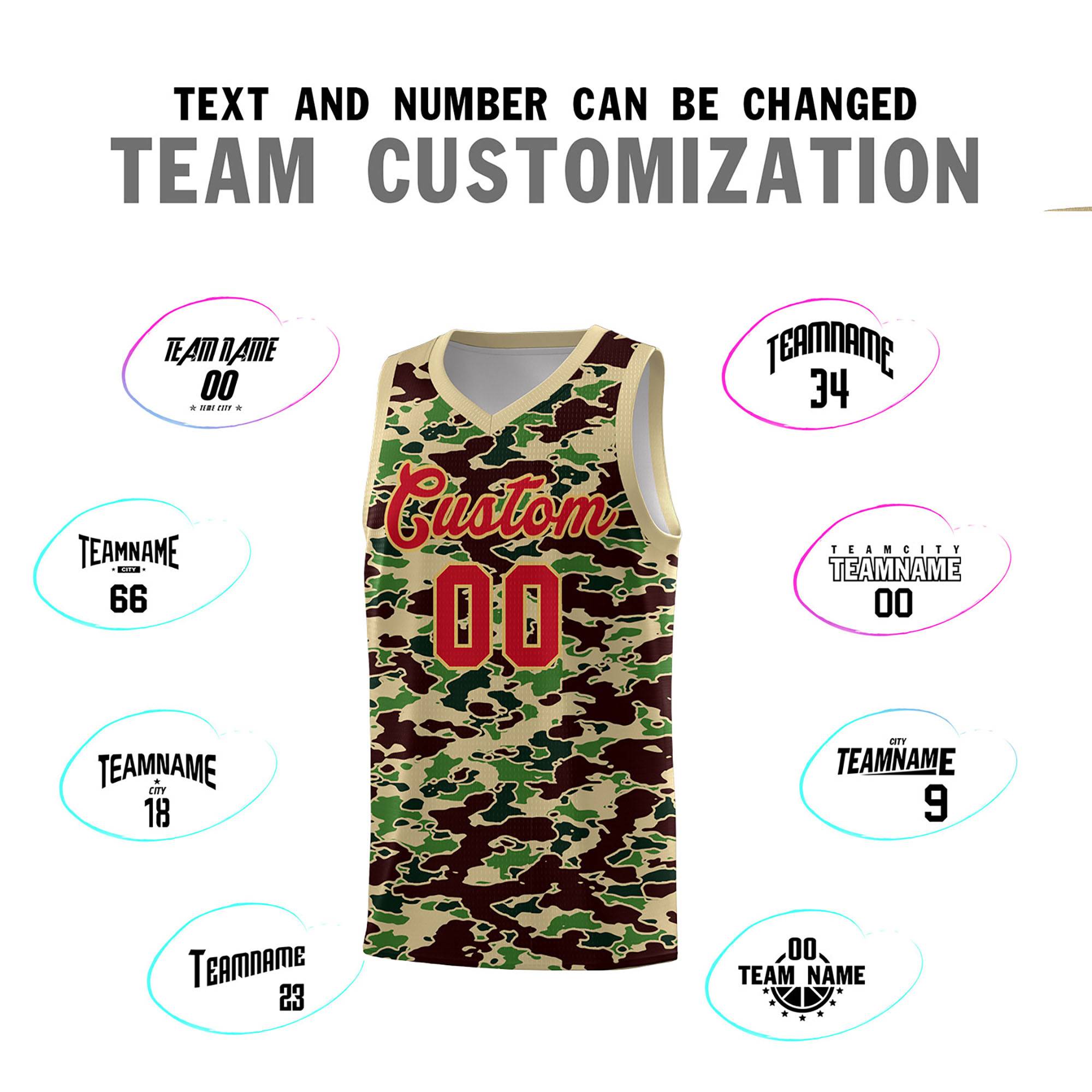 Custom Personalized Camo Kits Sports Uniform Basketball Jersey|KXKSHOP