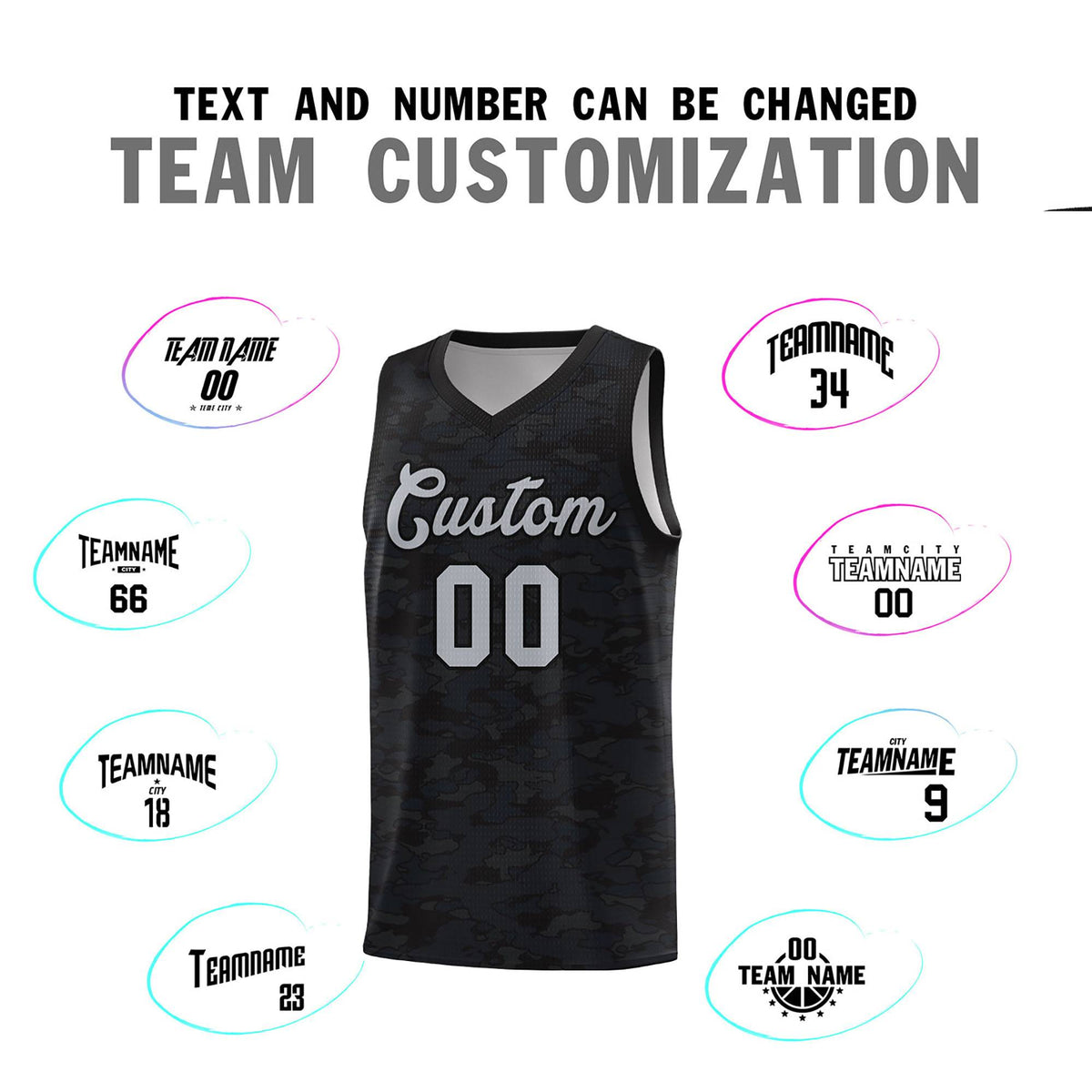 Custom Personalized Camo Kits Sports Uniform Basketball Jersey|KXKSHOP