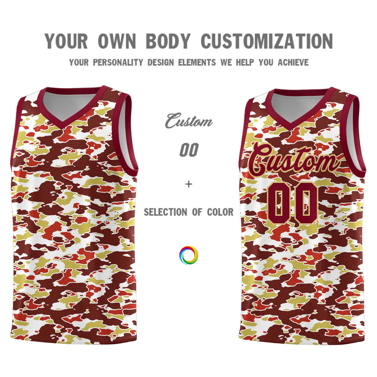 Custom Personalized Camo Kits Sports Uniform Basketball Jersey|KXKSHOP