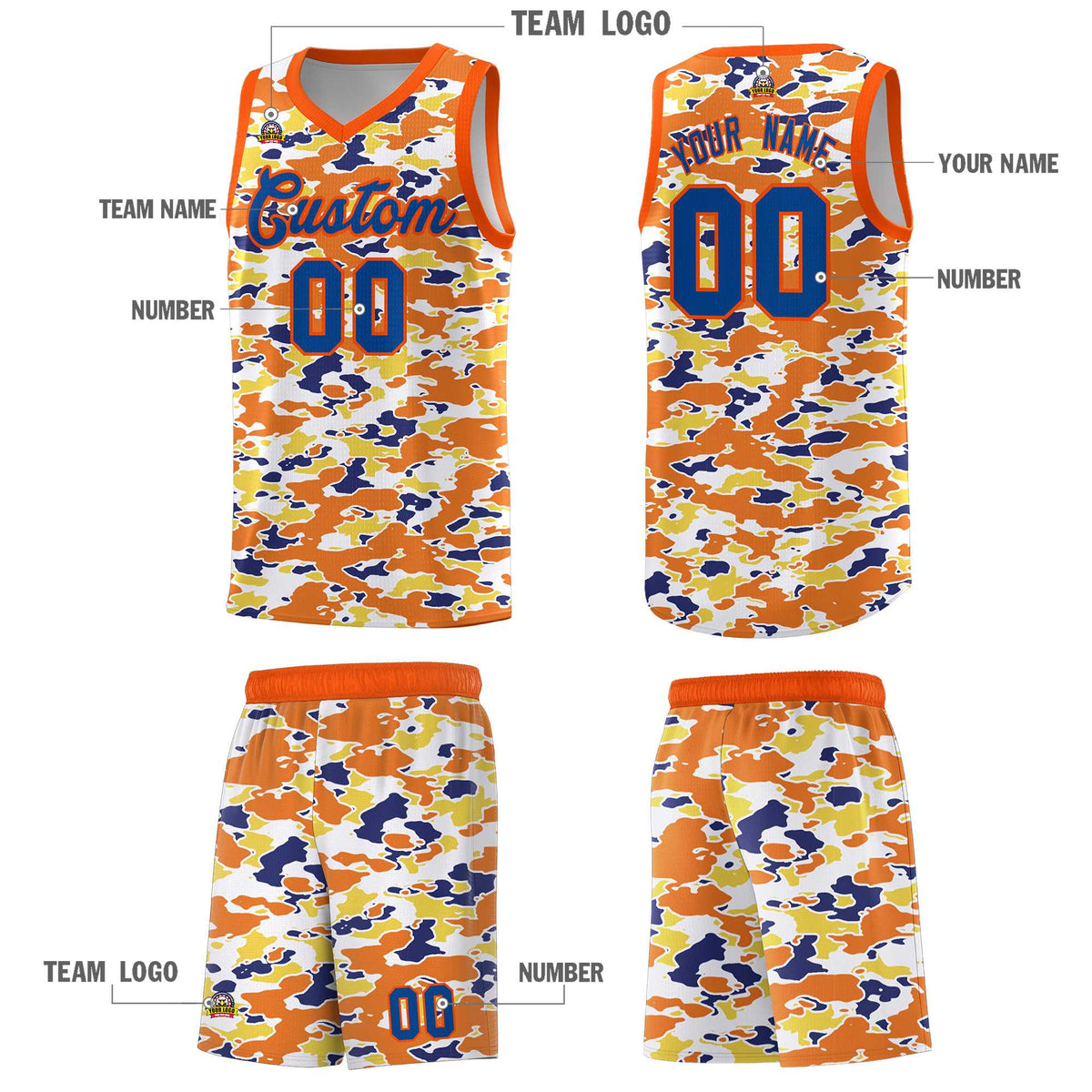 Custom Personalized Camo Kits Sports Uniform Basketball Jersey|KXKSHOP