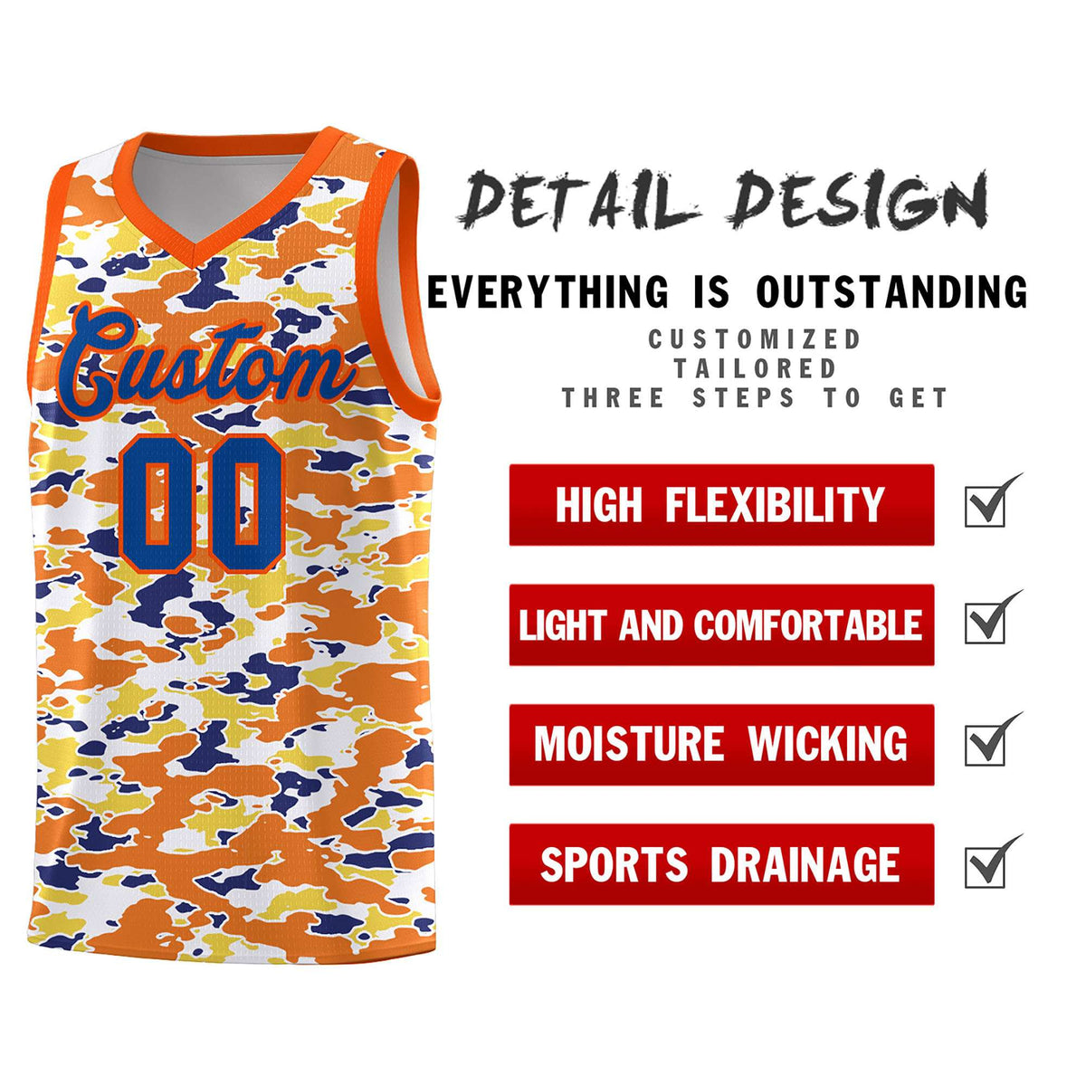 Custom Personalized Camo Kits Sports Uniform Basketball Jersey|KXKSHOP