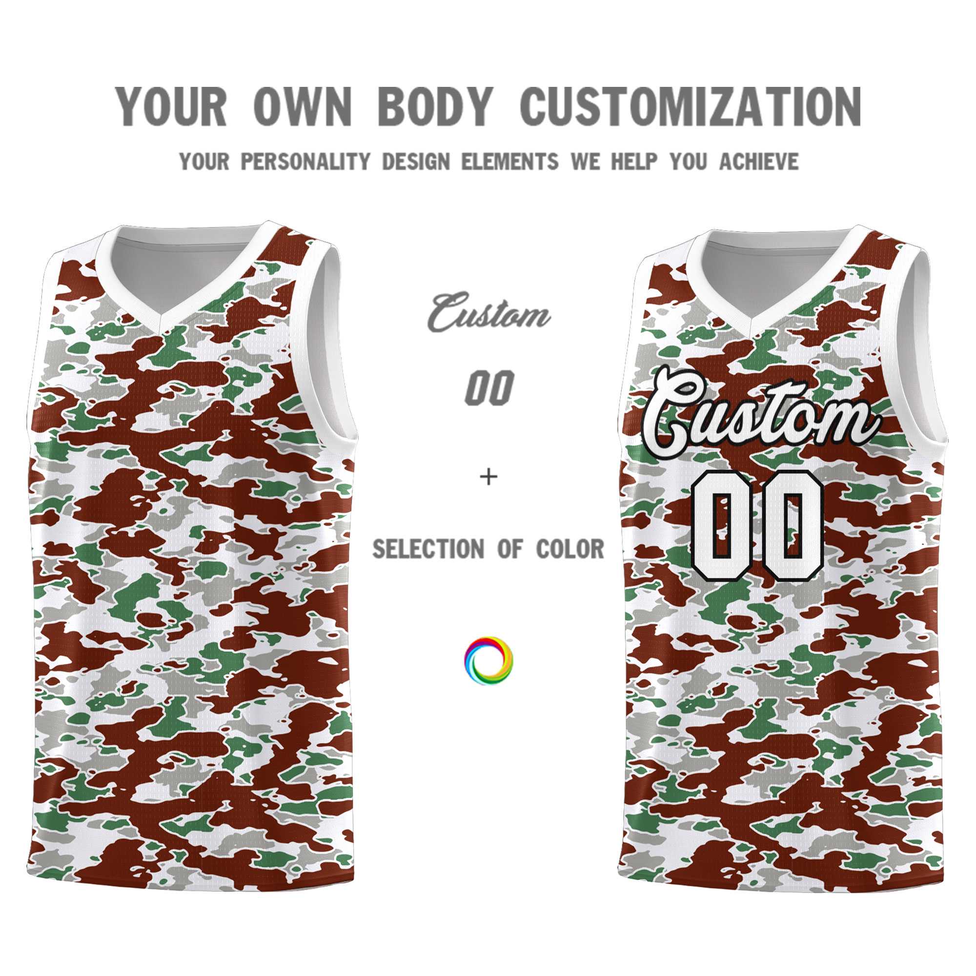 Custom Personalized Camo Kits Sports Uniform Basketball Jersey|KXKSHOP