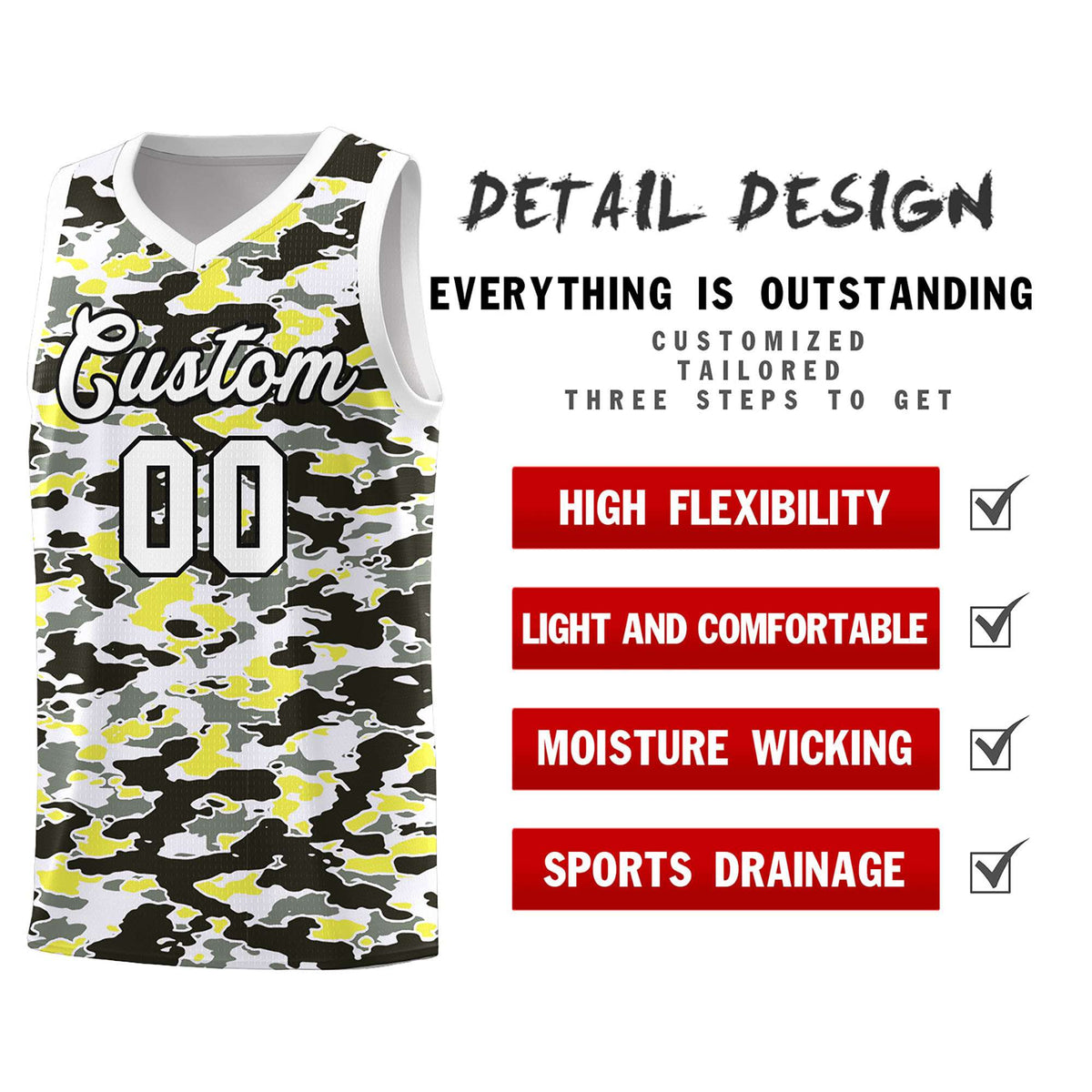 Custom Personalized Camo Kits Sports Uniform Basketball Jersey|KXKSHOP