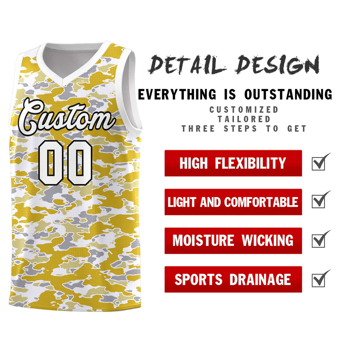 Custom Personalized Camo Kits Sports Uniform Basketball Jersey|KXKSHOP