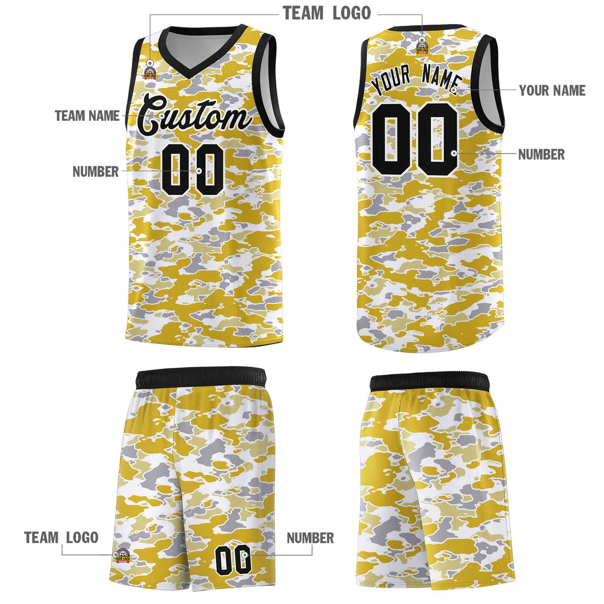 Custom Personalized Camo Kits Sports Uniform Basketball Jersey|KXKSHOP