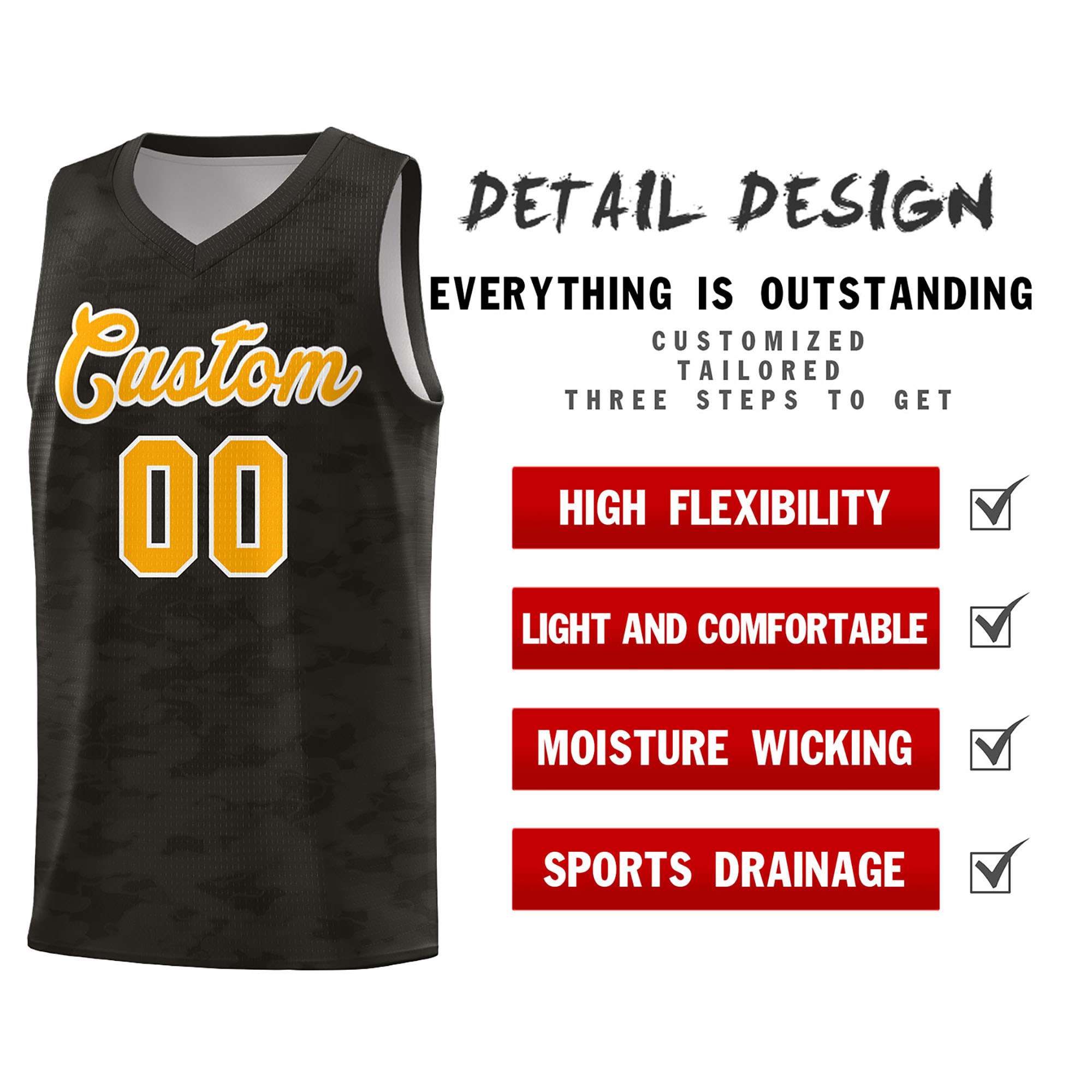 Custom Personalized Camo Kits Sports Uniform Basketball Jersey|KXKSHOP