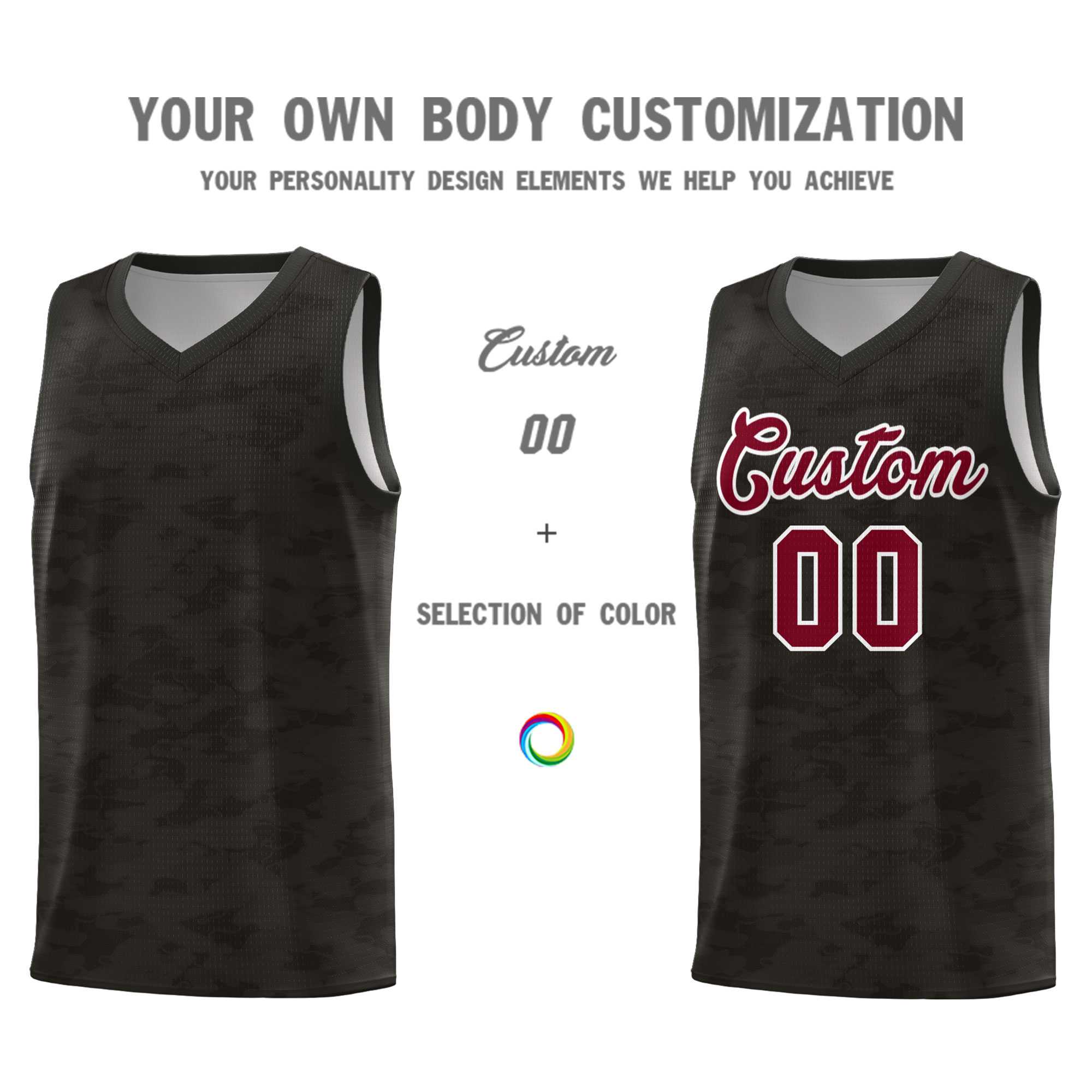 Custom Personalized Camo Kits Sports Uniform Basketball Jersey|KXKSHOP