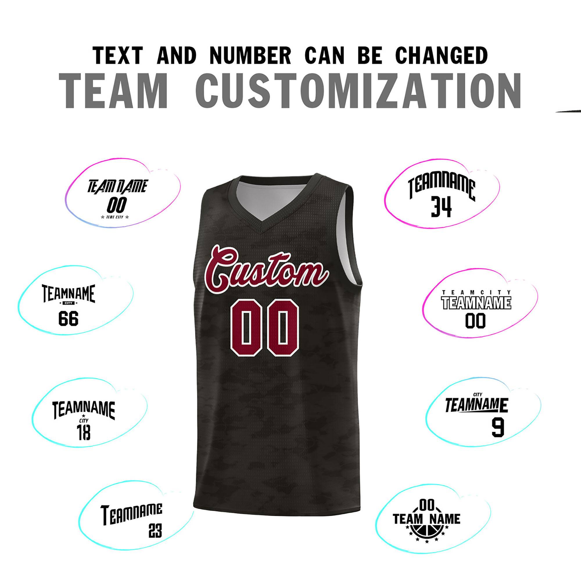 Custom Personalized Camo Kits Sports Uniform Basketball Jersey|KXKSHOP