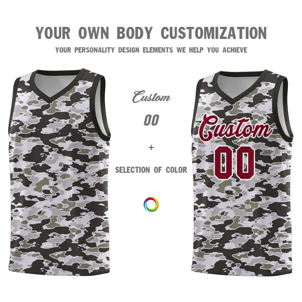 Custom Personalized Camo Kits Sports Uniform Basketball Jersey|KXKSHOP