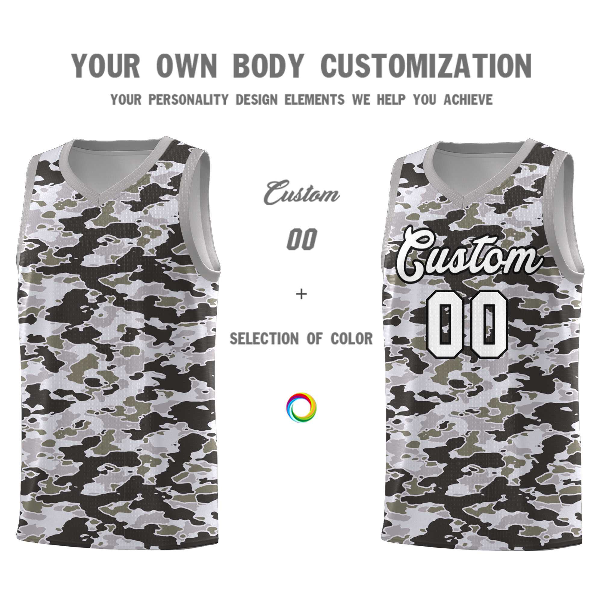 Custom Personalized Camo Kits Sports Uniform Basketball Jersey|KXKSHOP