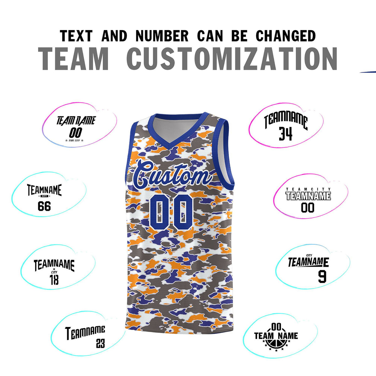 Custom Personalized Camo Kits Sports Uniform Basketball Jersey|KXKSHOP