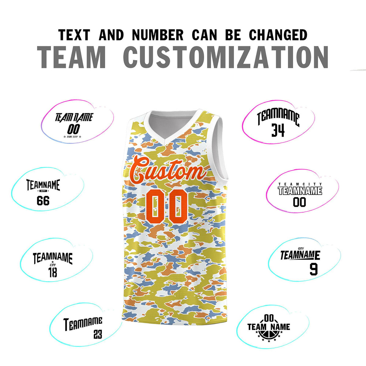 Custom Personalized Camo Kits Sports Uniform Basketball Jersey|KXKSHOP