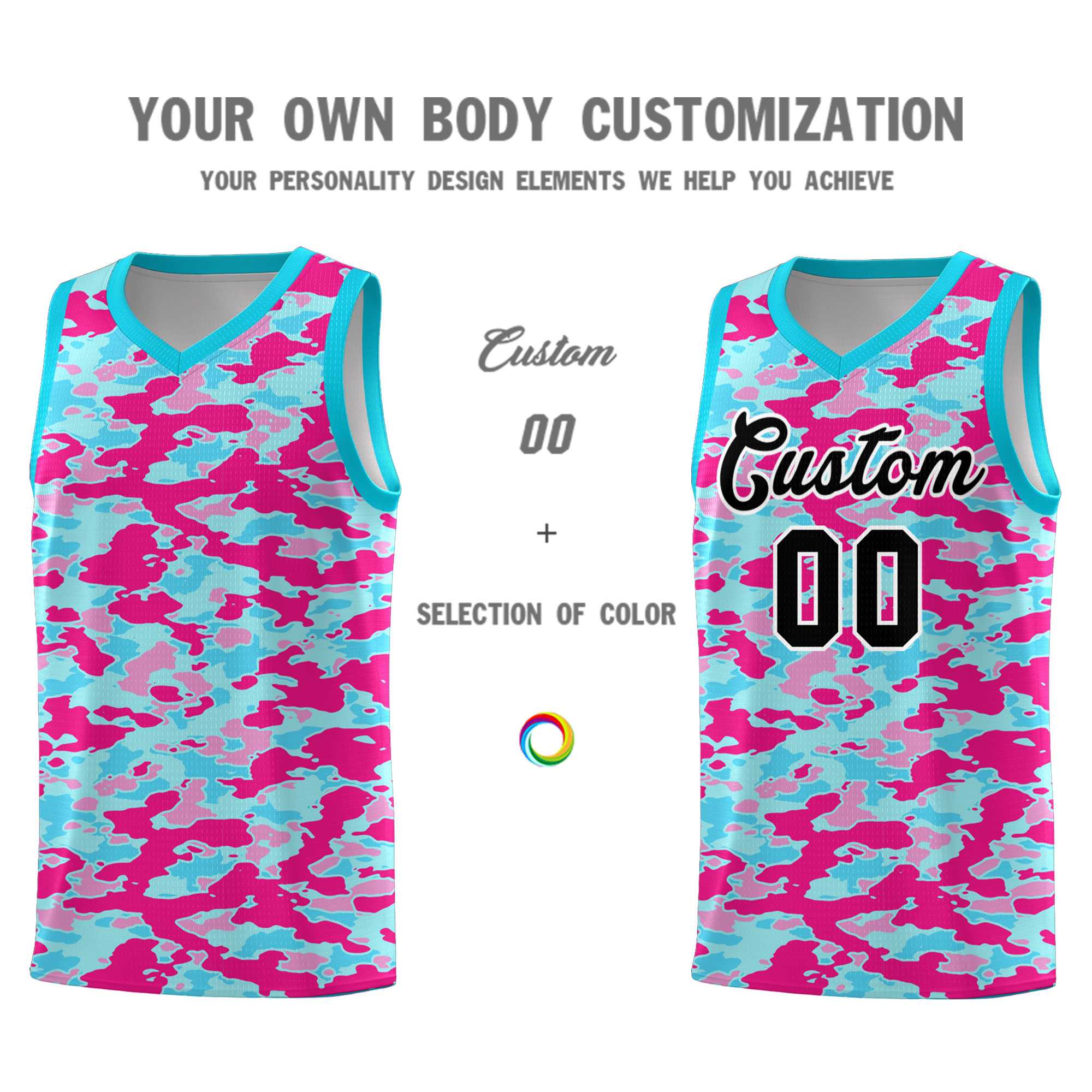 Custom Personalized Camo Kits Sports Uniform Basketball Jersey|KXKSHOP