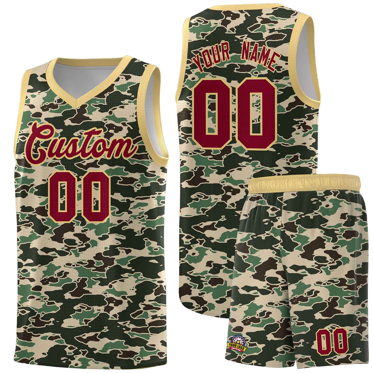 Custom Personalized Camo Kits Sports Uniform Basketball Jersey|KXKSHOP