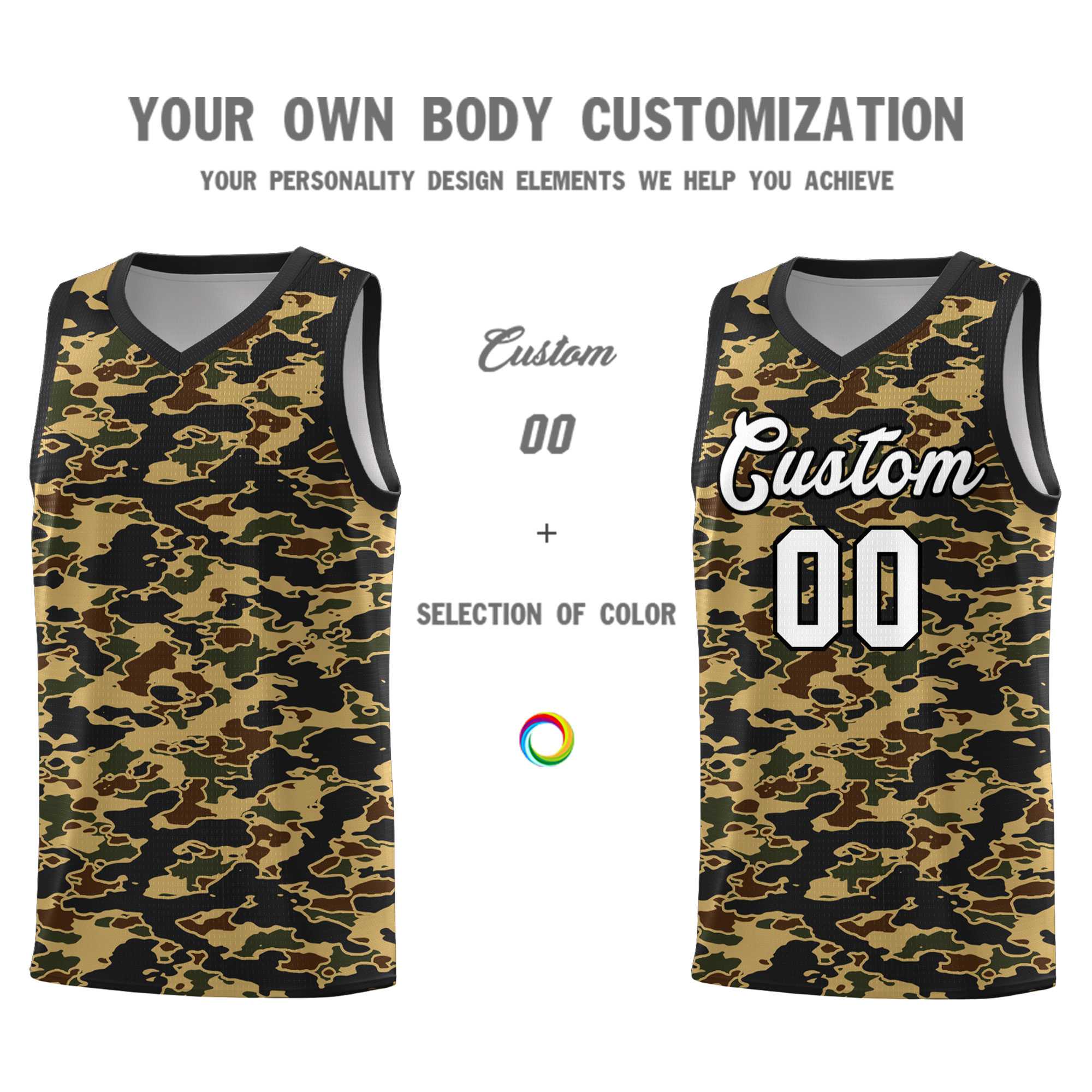 Custom Personalized Camo Kits Sports Uniform Basketball Jersey|KXKSHOP
