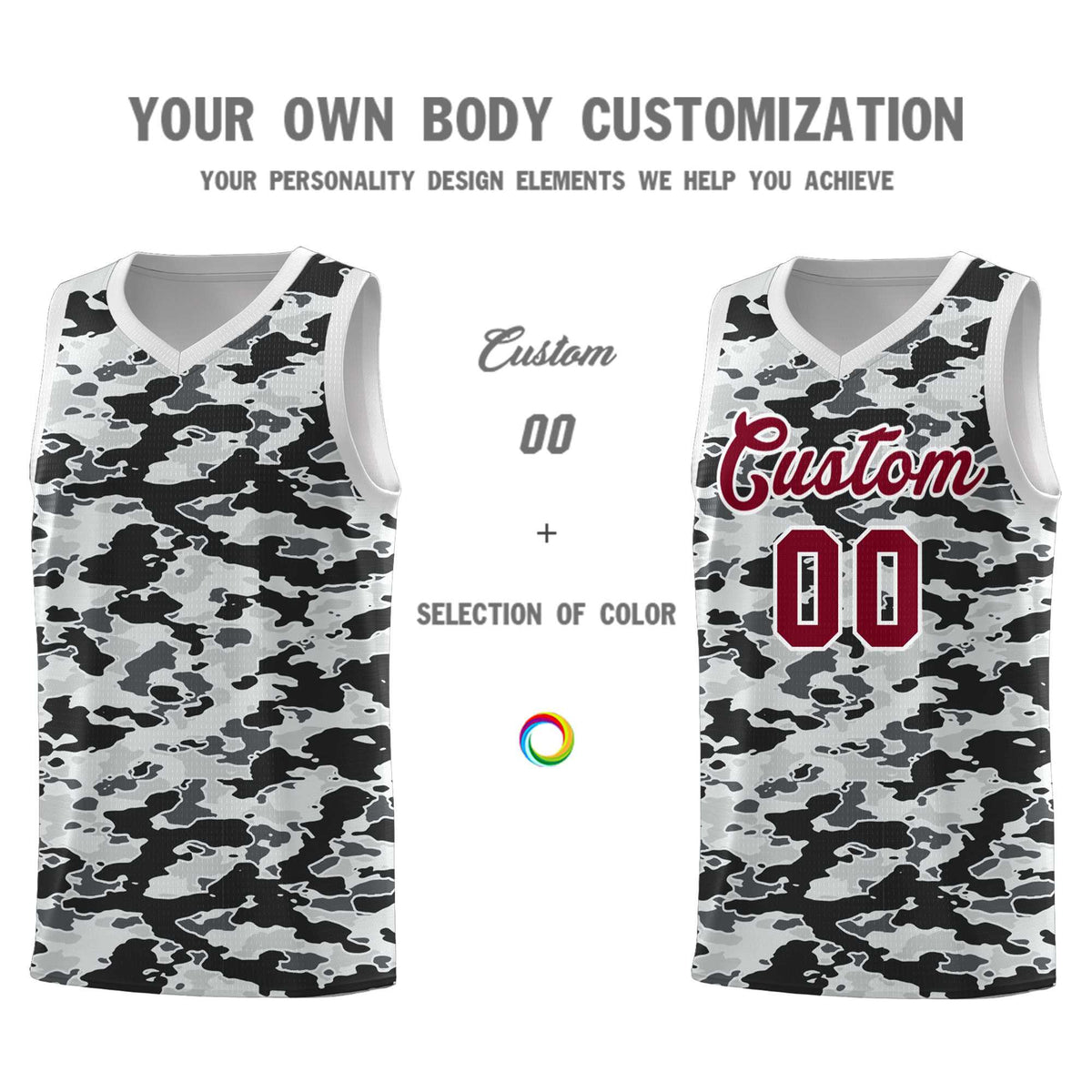 Custom Personalized Camo Kits Sports Uniform Basketball Jersey|KXKSHOP
