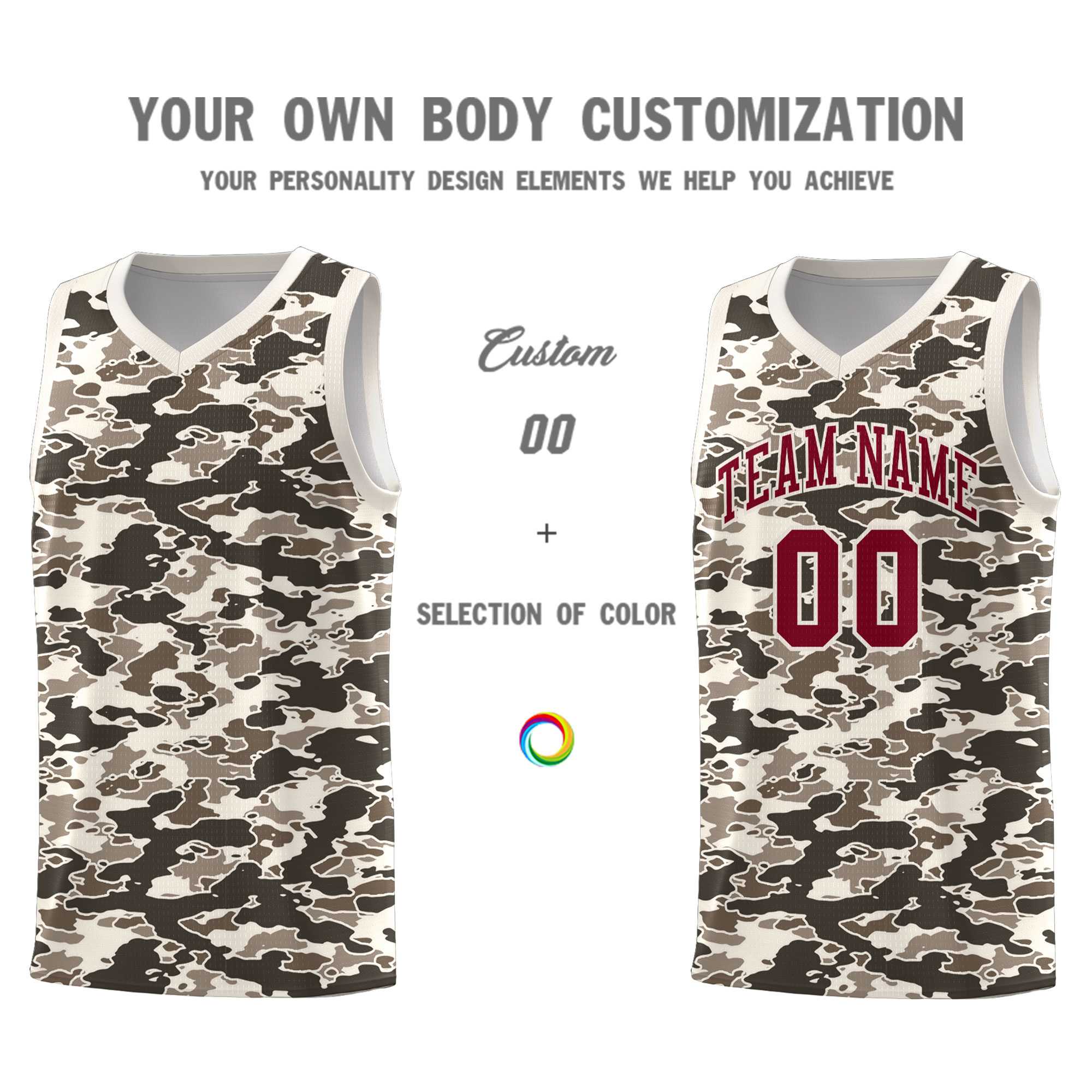 Custom Personalized Camo Kits Sports Uniform Basketball Jersey|KXKSHOP