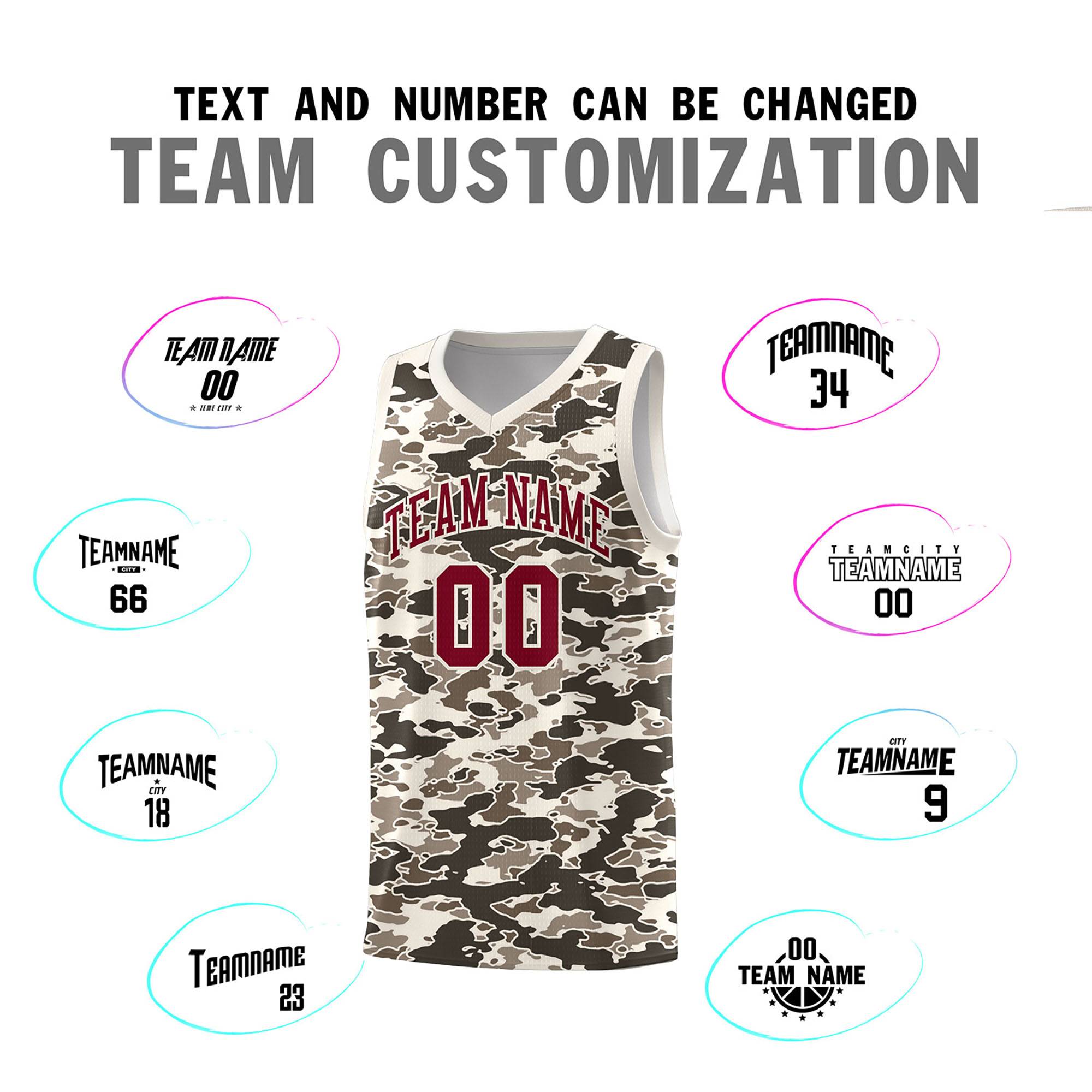 Custom Personalized Camo Kits Sports Uniform Basketball Jersey|KXKSHOP