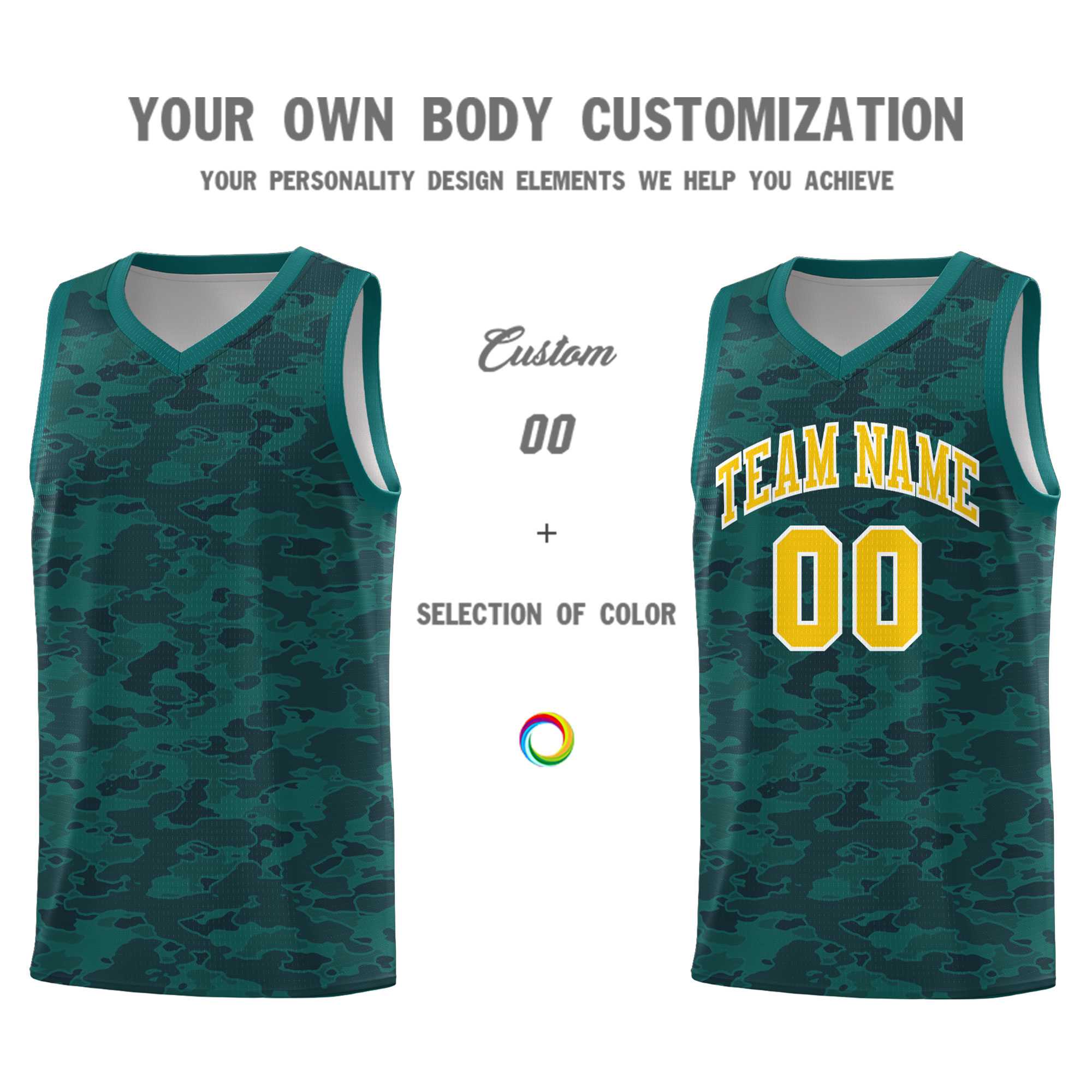 Custom Personalized Camo Kits Sports Uniform Basketball Jersey|KXKSHOP