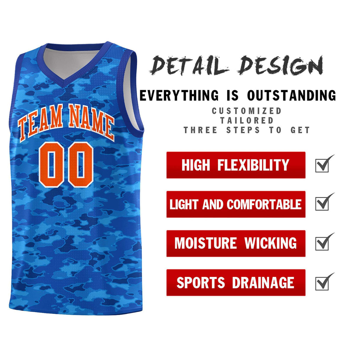 Custom Personalized Camo Kits Sports Uniform Basketball Jersey|KXKSHOP