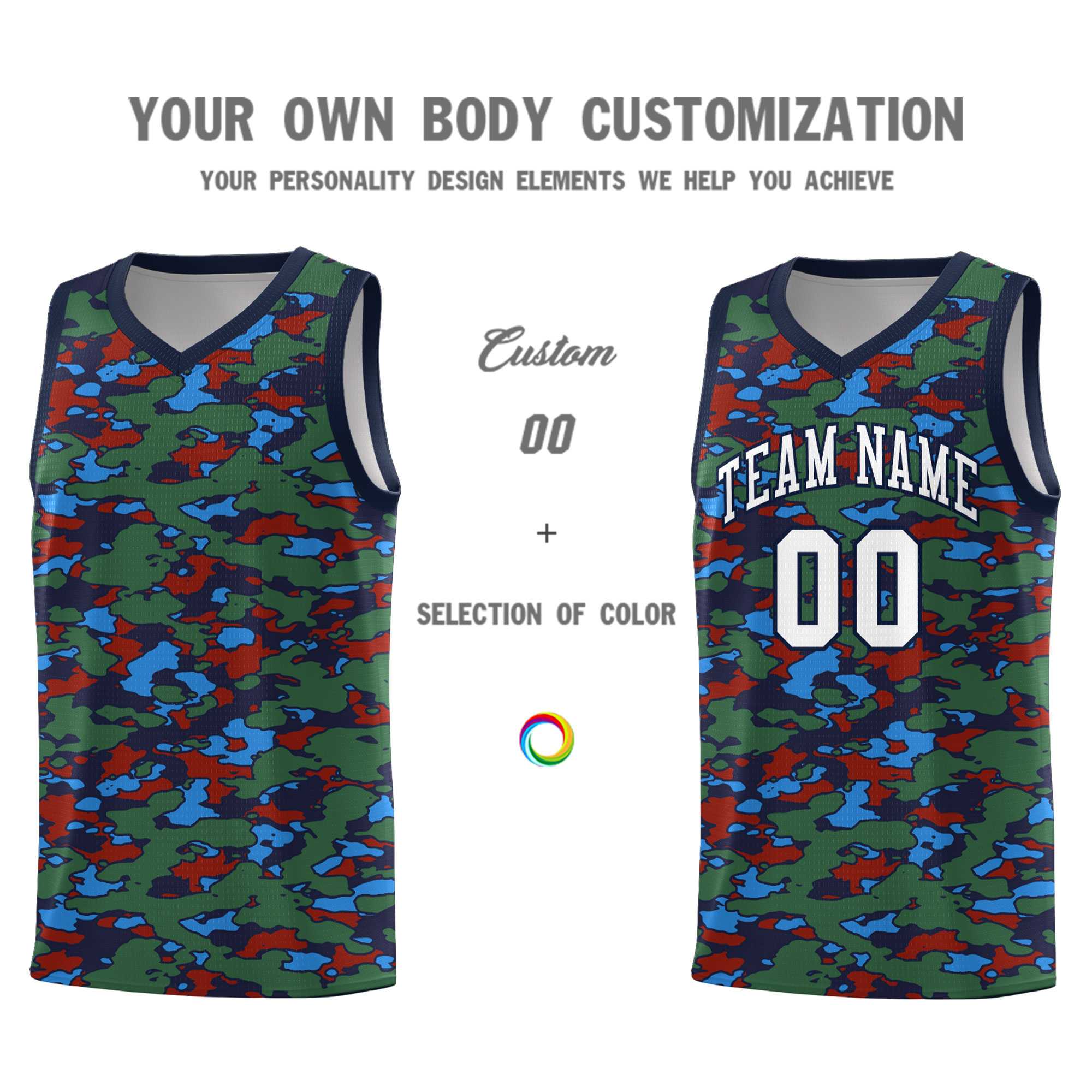 Custom Personalized Camo Kits Sports Uniform Basketball Jersey|KXKSHOP