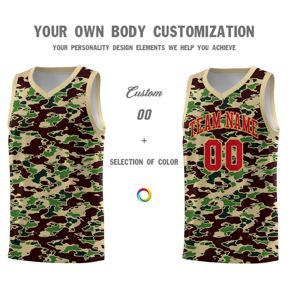 Custom Personalized Camo Kits Sports Uniform Basketball Jersey|KXKSHOP