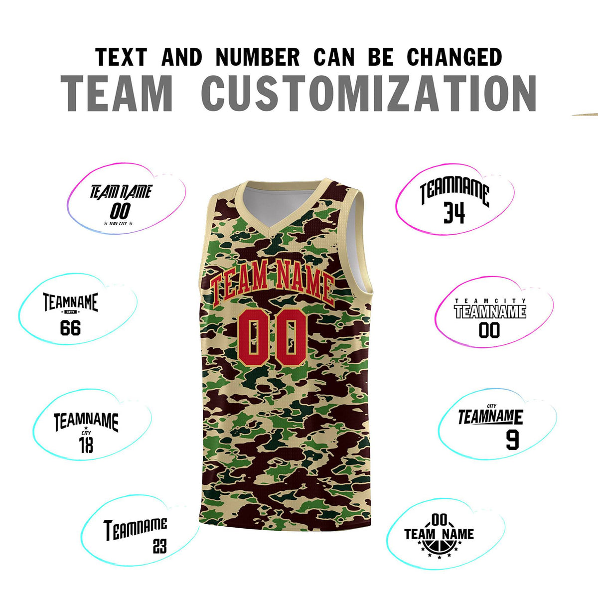 Custom Personalized Camo Kits Sports Uniform Basketball Jersey|KXKSHOP