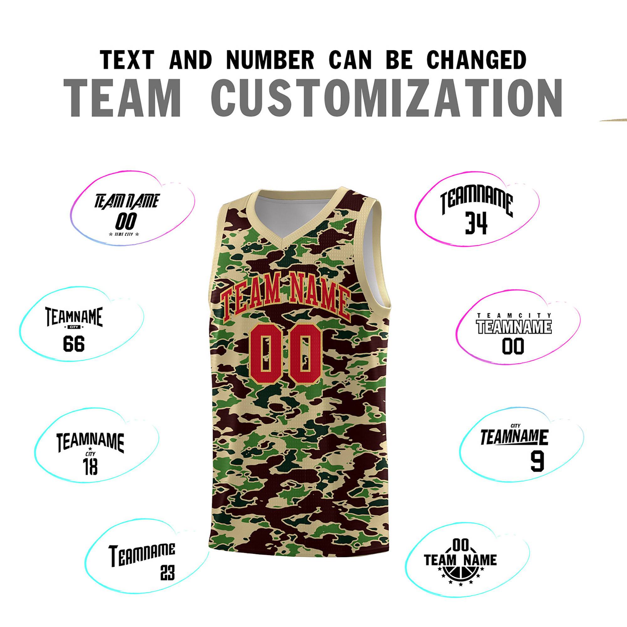 Custom Personalized Camo Kits Sports Uniform Basketball Jersey|KXKSHOP