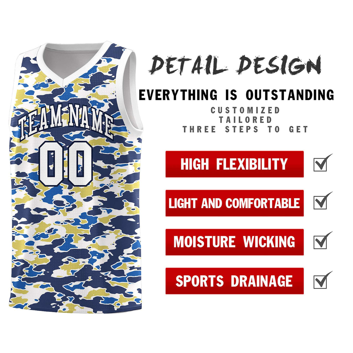 Custom Personalized Camo Kits Sports Uniform Basketball Jersey|KXKSHOP