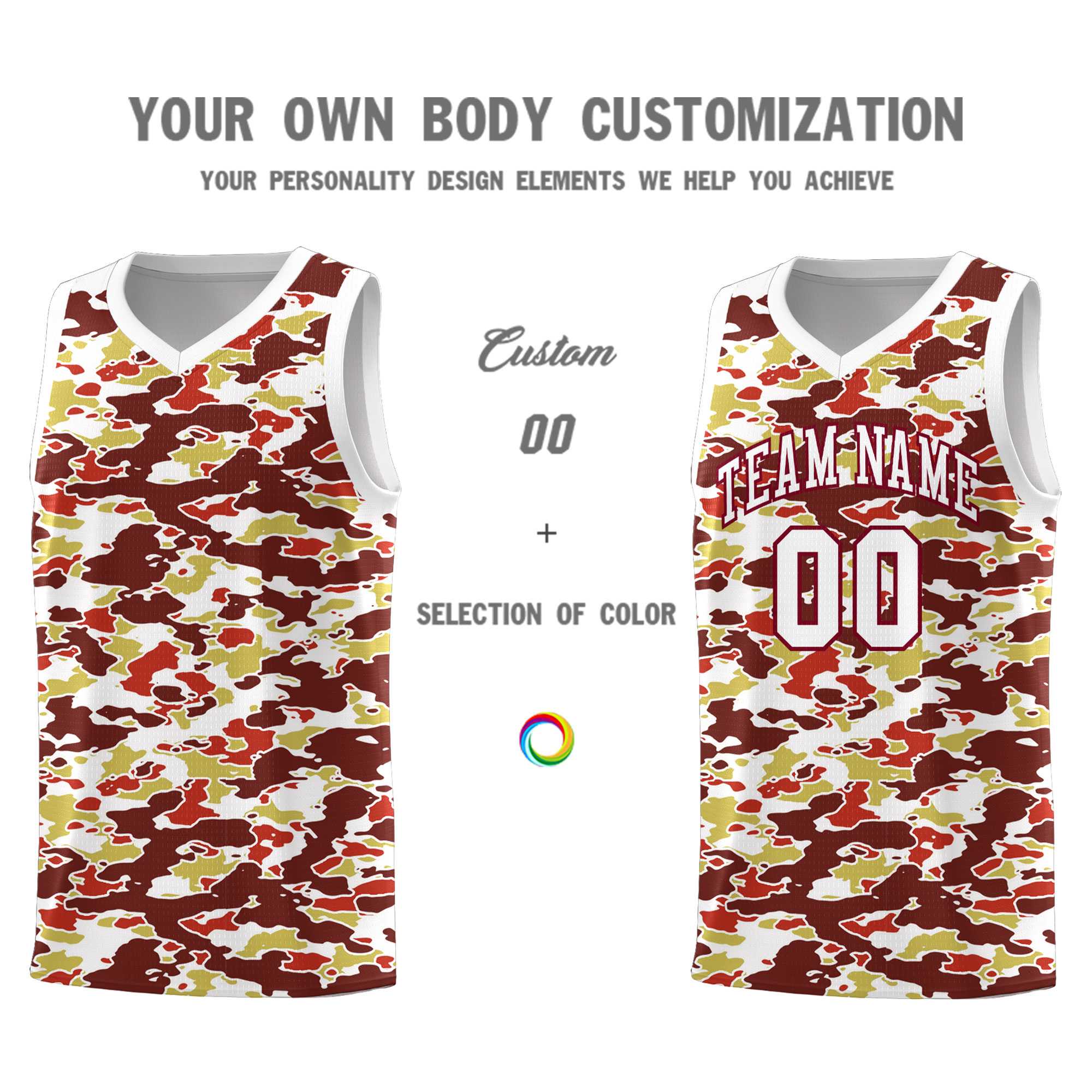 Custom Personalized Camo Kits Sports Uniform Basketball Jersey|KXKSHOP