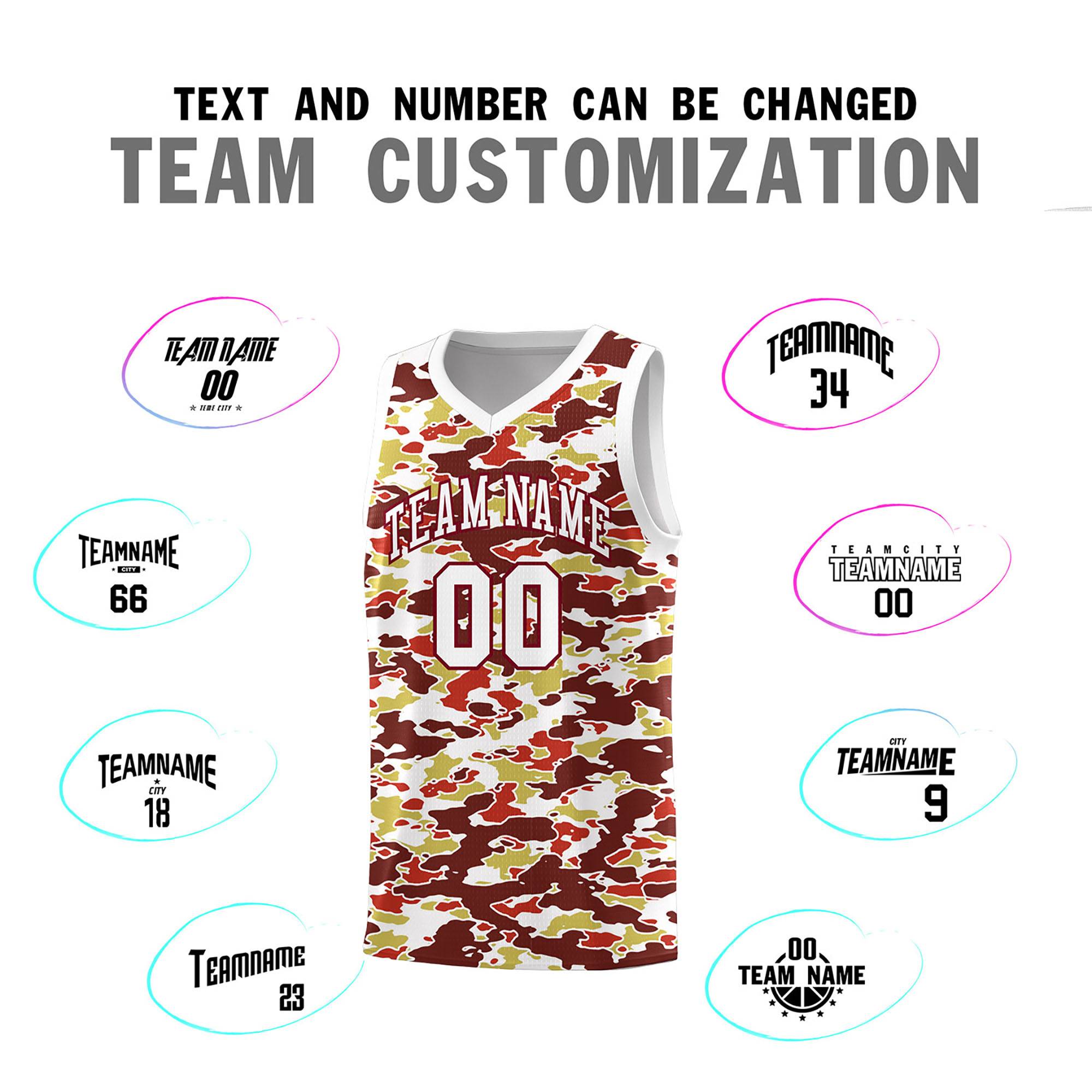 Custom Personalized Camo Kits Sports Uniform Basketball Jersey|KXKSHOP
