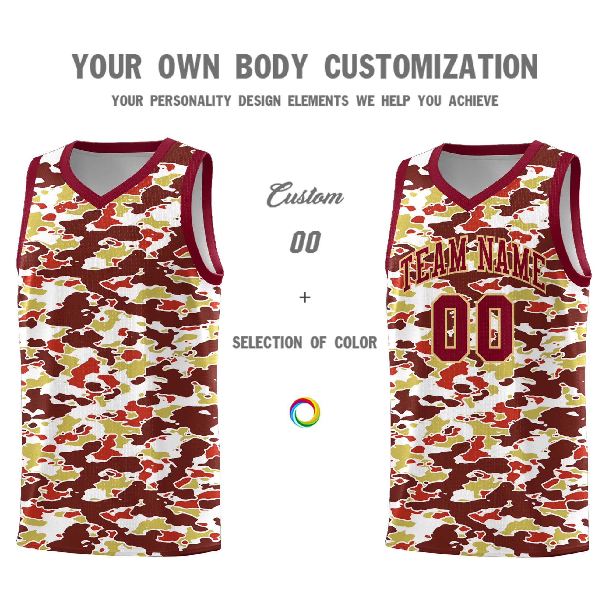 Custom Personalized Camo Kits Sports Uniform Basketball Jersey|KXKSHOP