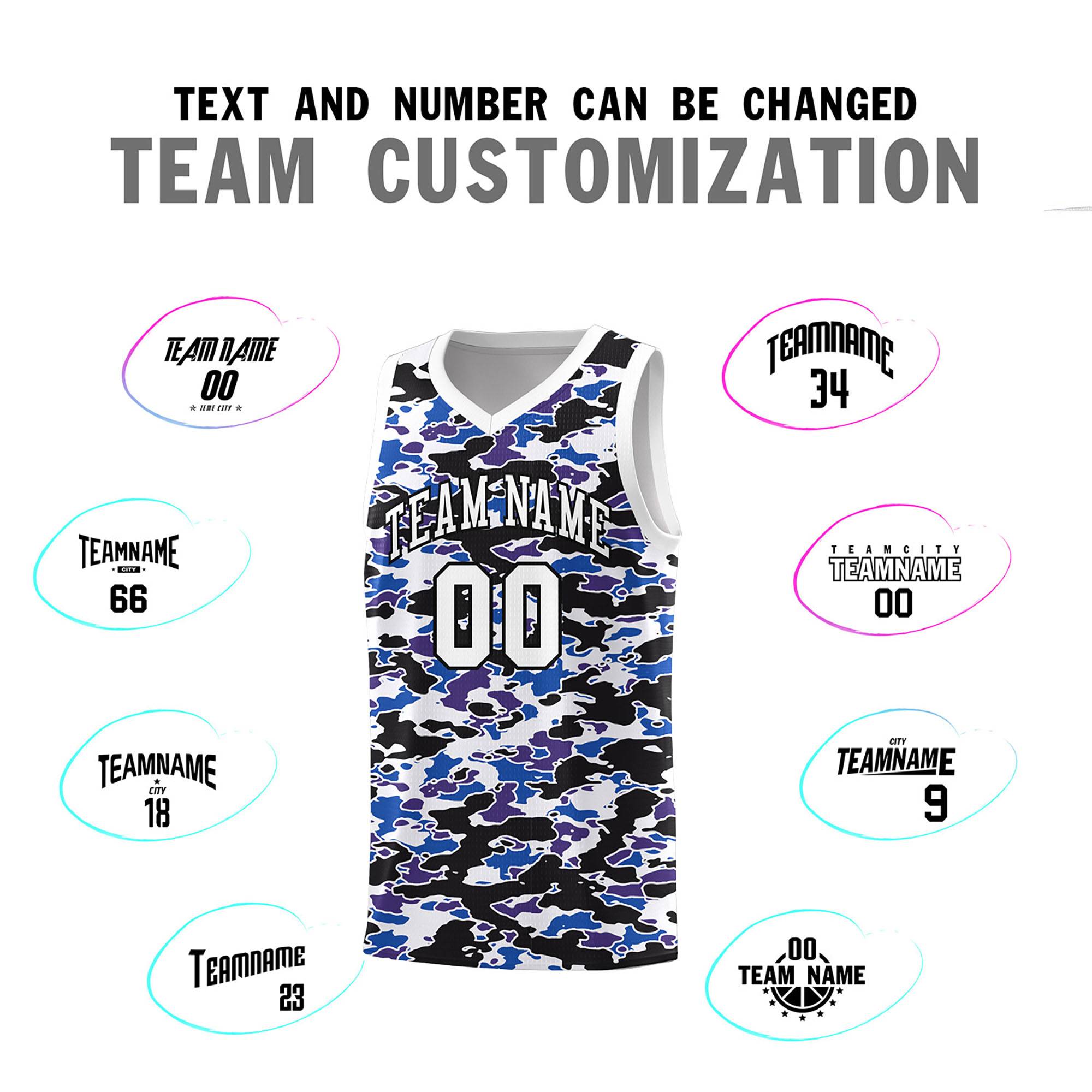 Custom Personalized Camo Kits Sports Uniform Basketball Jersey|KXKSHOP