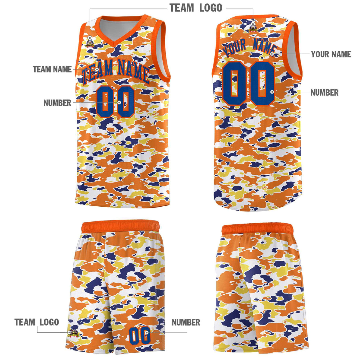 Custom Personalized Camo Kits Sports Uniform Basketball Jersey|KXKSHOP