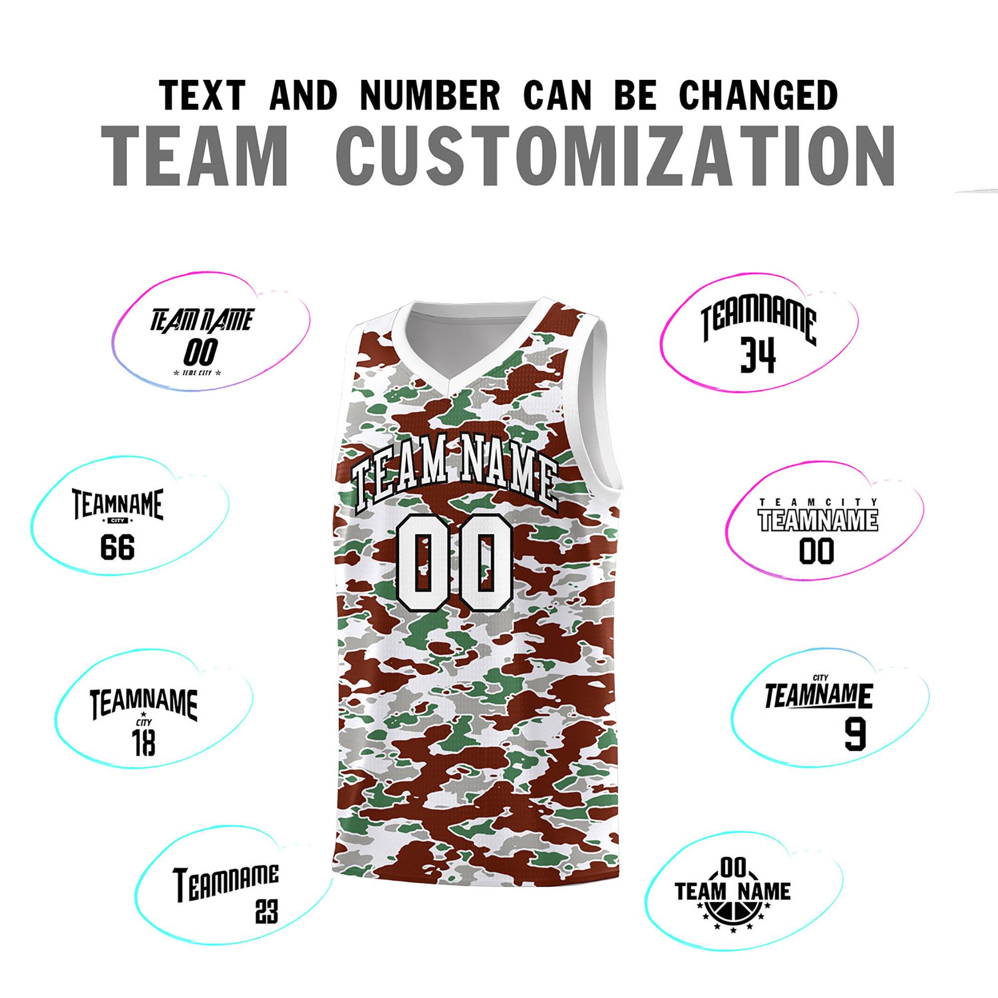 Custom Personalized Camo Kits Sports Uniform Basketball Jersey|KXKSHOP